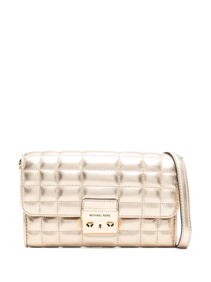 Большая кожаная сумка Michael Kors Tribeca через плечо от Michael Kors gold