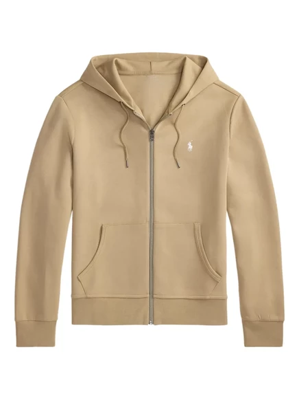 Мужское худи Polo Ralph Lauren на молнии, бежевое