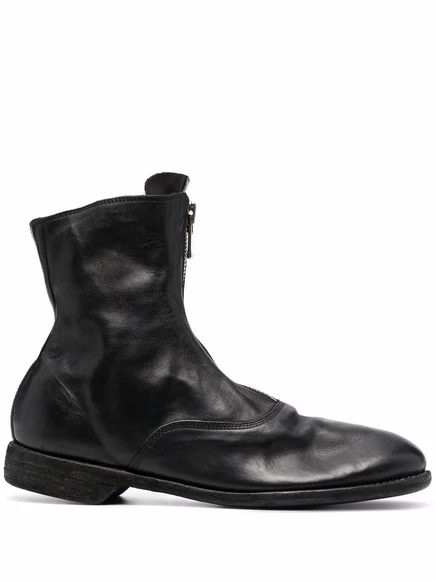 Ботинки Guidi с молнией, черные