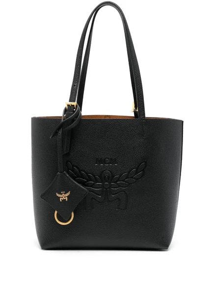 Сумка-тоут MCM Himmel из телячьей кожи, черная