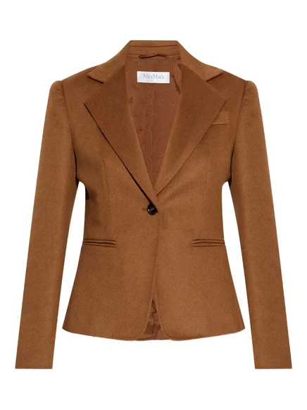 Женский блейзер Max Mara Glenn, шерстяной, коричневый