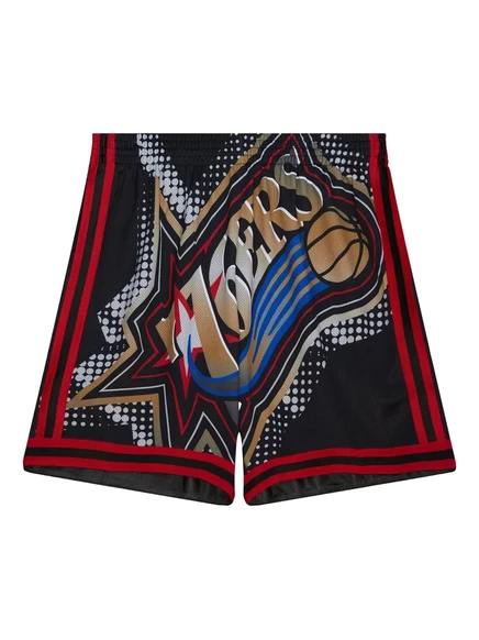 Мужские шорты Mitchell & Ness 76ers Big Face 7.0, черные