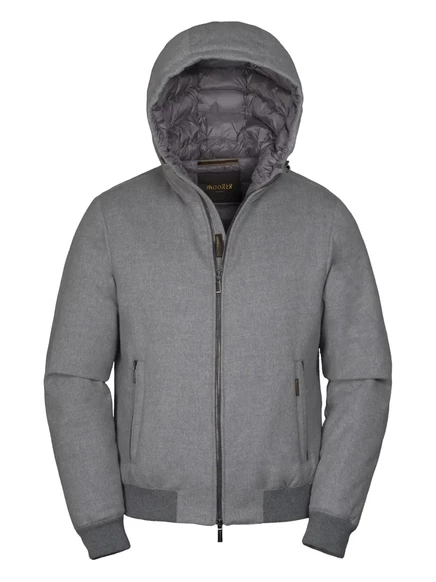 Куртка Moorer Oniro LSL с капюшоном и молнией grey