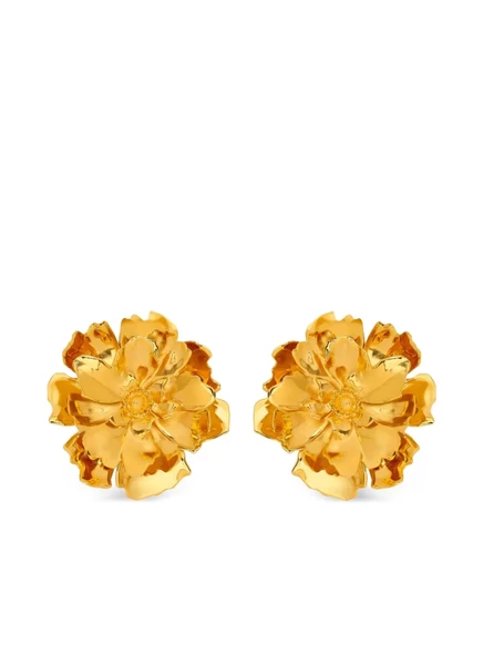 Женские серьги Oscar de la Renta Peony клипсы, золотистые