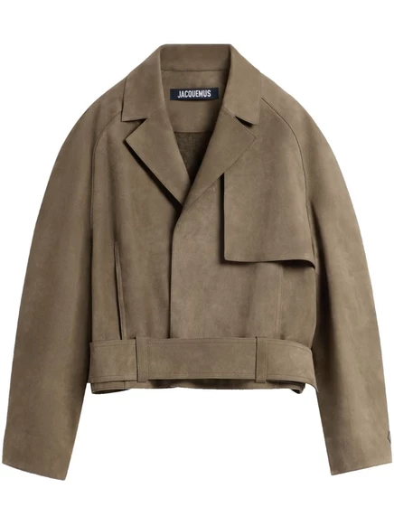 Мужская кожаная куртка Jacquemus The Cabana, хаки