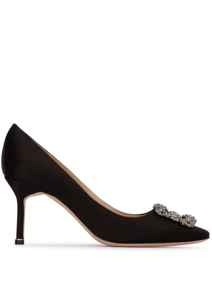 Женские туфли Manolo Blahnik Hangisi, черные