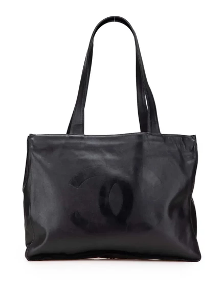 Сумка-тоут CHANEL Pre-Owned CC 1997–1999, черная