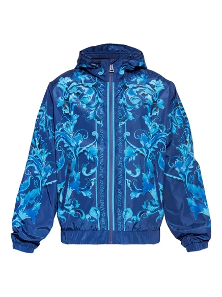Мужская куртка с капюшоном Versace Jeans Couture, синяя
