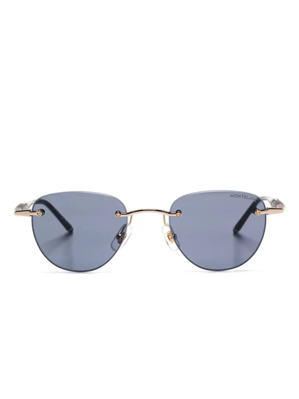 Солнцезащитные очки без оправы Montblanc black