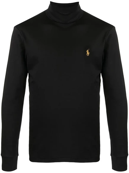 Мужской хлопковый свитшот Polo Ralph Lauren, черный