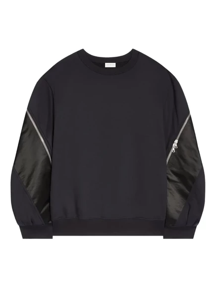 Толстовка с круглым вырезом DRIES VAN NOTEN blue