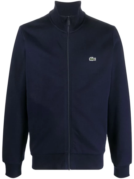 Толстовка Lacoste с высоким воротом и застежкой на молнию blue