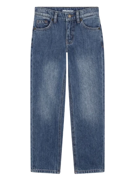 Джинсы для детей Zadig & Voltaire Kids с нашивкой, синие