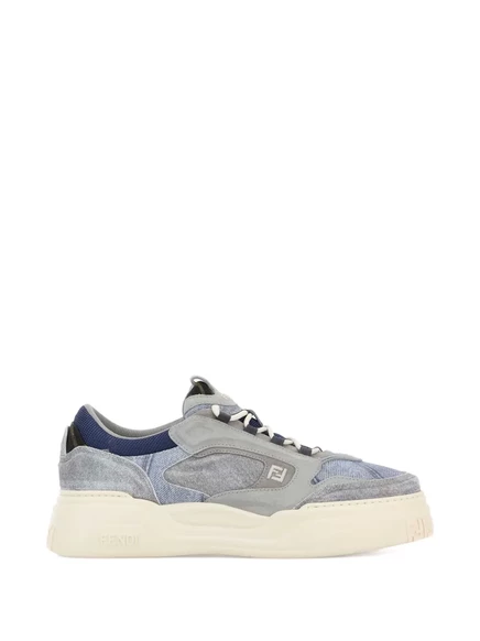 Мужские кроссовки Fendi Denim Force, джинсовые, серые