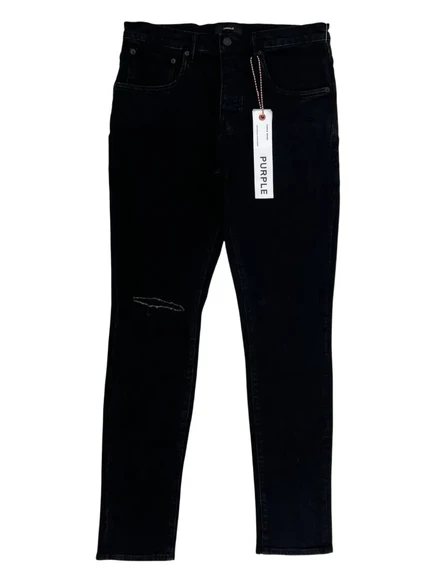 Мужские джинсы Purple Brand пятикарманные, черные