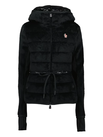 Женский пуховик Moncler Grenoble Polartec, черный