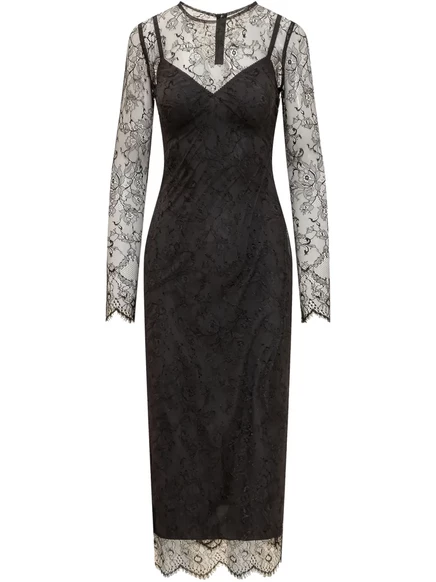Женское платье миди Dolce & Gabbana, черное