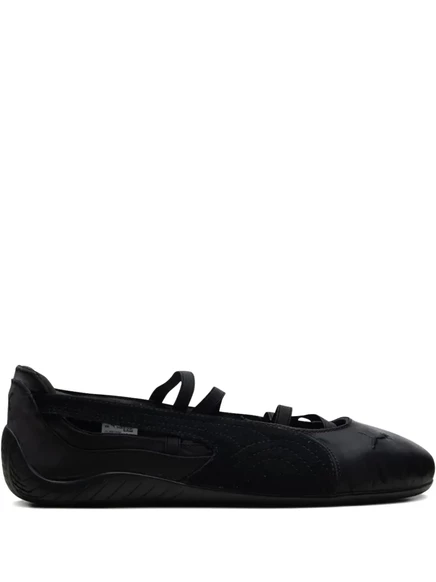 Женские слипоны Puma Speedcat Satin атласные, черные