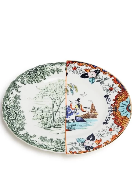 Тарелка обеденная Seletti Hybrid Ipazia, белая