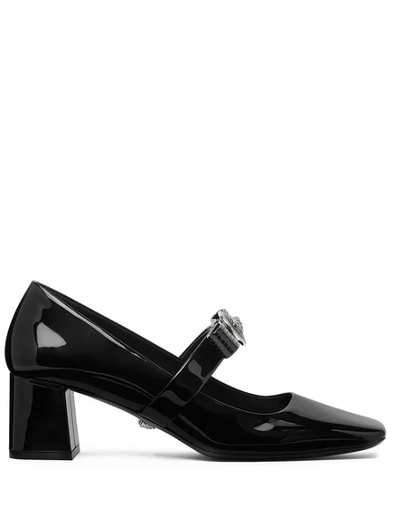 Туфли-лодочки Versace с лентой Джанни 55 мм black