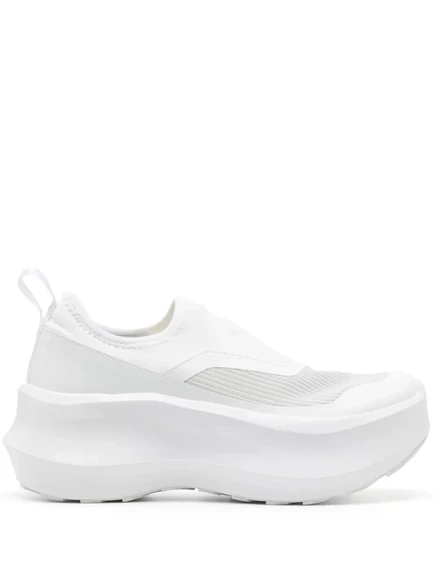 Женские кроссовки Comme des Garçons x Salomon на платформе, белые