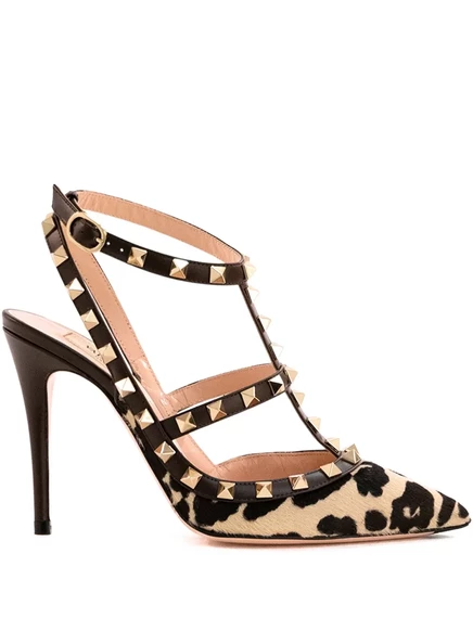 100-миллиметровые насосы Rockstuds от Valentino Garavani neutrals