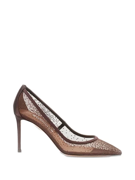 Aquazzura из сетки горный хрусталь насосы