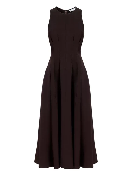Женское миди-платье Proenza Schouler Bronwyn, коричневое