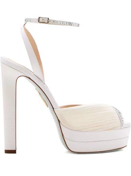Босоножки Aquazzura 130mm Be Mine white