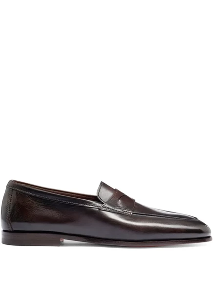 Мужские лоферы Santoni Carlo, коричневые