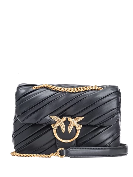 Слоеная сумка PINKO mini Love через плечо black