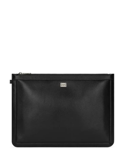 Мужской клатч Dolce & Gabbana с логотипом, черный
