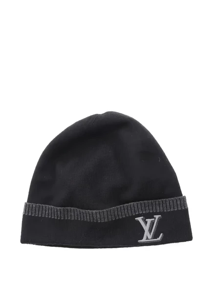 Мужская шерстяная шапка Louis Vuitton Pre-Owned, черная