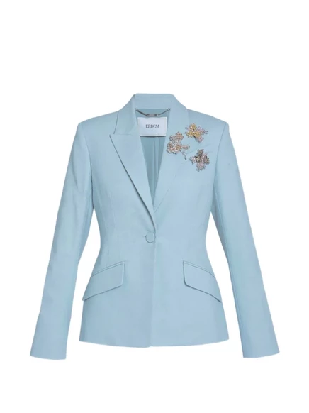 Женский блейзер Erdem с декором, синий