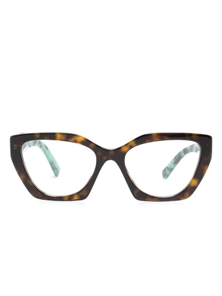 Женские очки Prada Eyewear PR 09YV квадратные ацетат, зеленые
