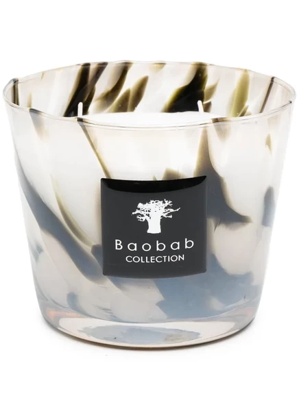 Свеча Baobab Collection Pearls, абстрактный принт, белая