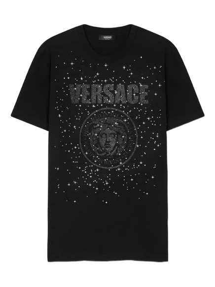 Футболка с изображением кристальной медузы от Versace black