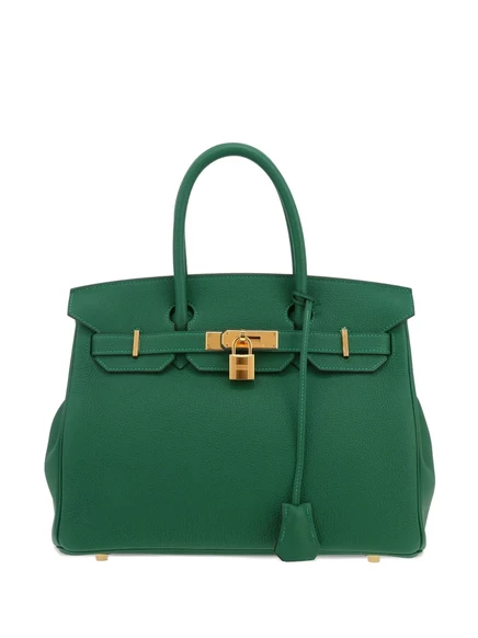 Бывшая в употреблении сумка Birkin 30 от Hermès green