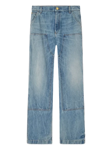Мужские джинсы Versace Carpenter свободного кроя, синие