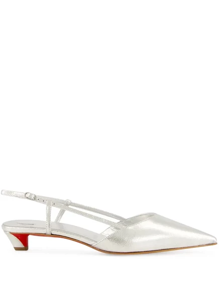 Туфли-лодочки на плоской подошве от Christian Louboutin Miss Z Slingina 