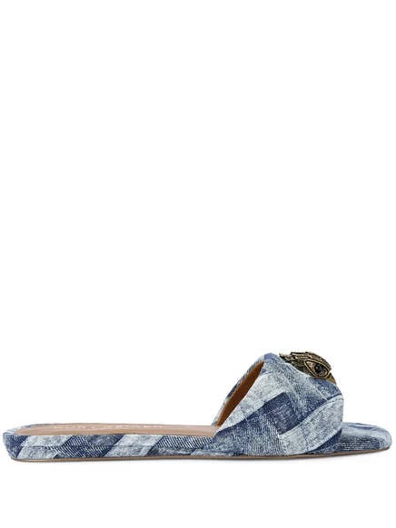 Женские сандалии Kurt Geiger London из денима, синие