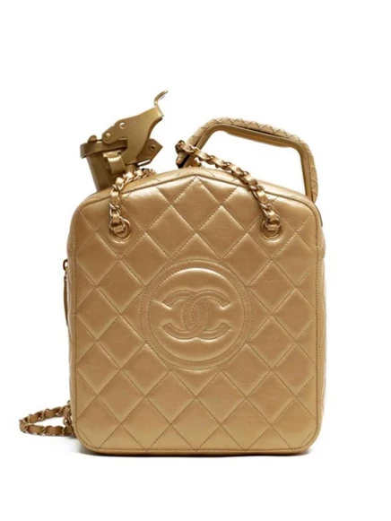 Женская сумка Chanel Paris Dubai 2015, золотистая