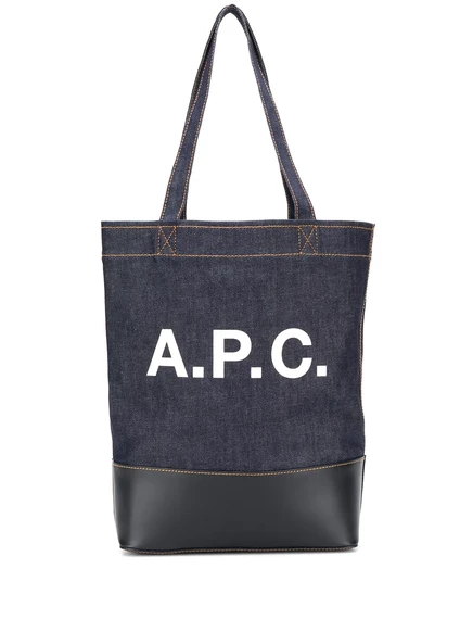 Джинсовая сумка с логотипом A.P.C. blue