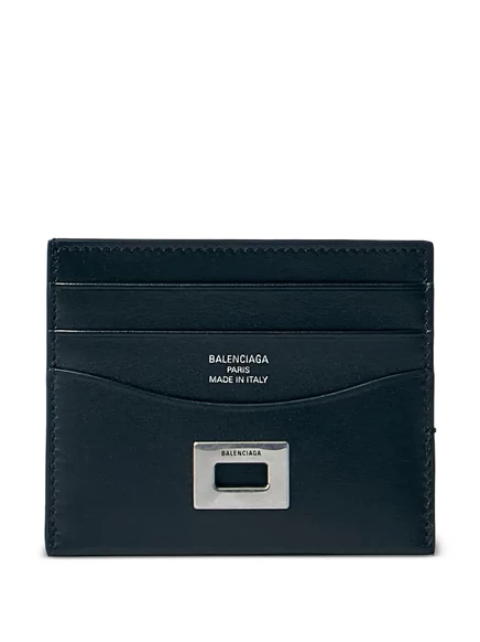 Мужской кардхолдер Balenciaga Rodeo из кожи, черный