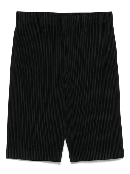 Мужские шорты Homme Pliss Issey Miyake плиссе, черные