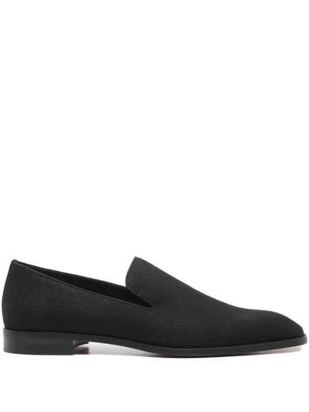 Мужские лоферы Christian Louboutin ребристые, черные