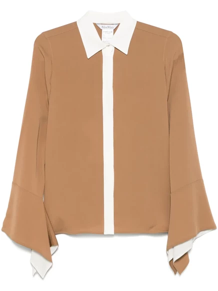 Женская рубашка Max Mara Pio, коричневая