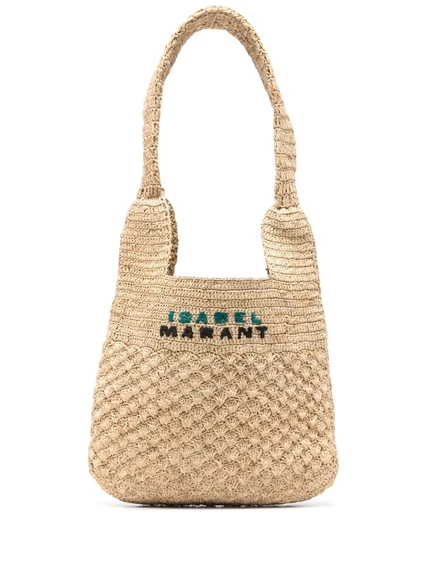 Женская сумка Isabel Marant Praia, рафия, бежевая