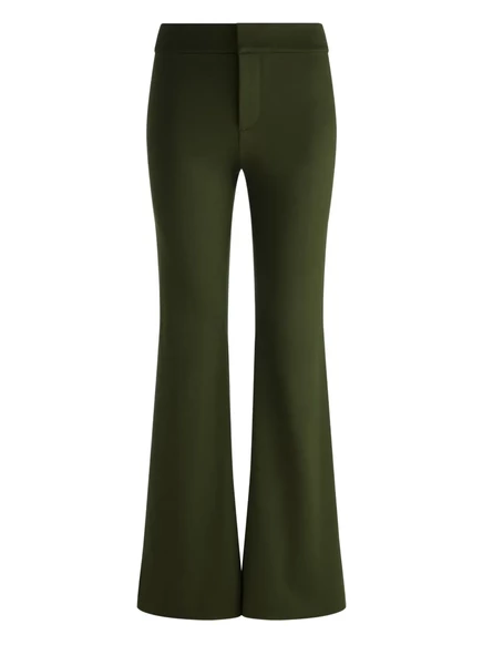 Женские брюки Alice & Olivia Andrew клёш, зелёные