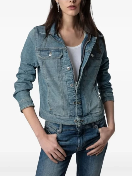 Женская джинсовая куртка Zadig&Voltaire Kioky, голубая